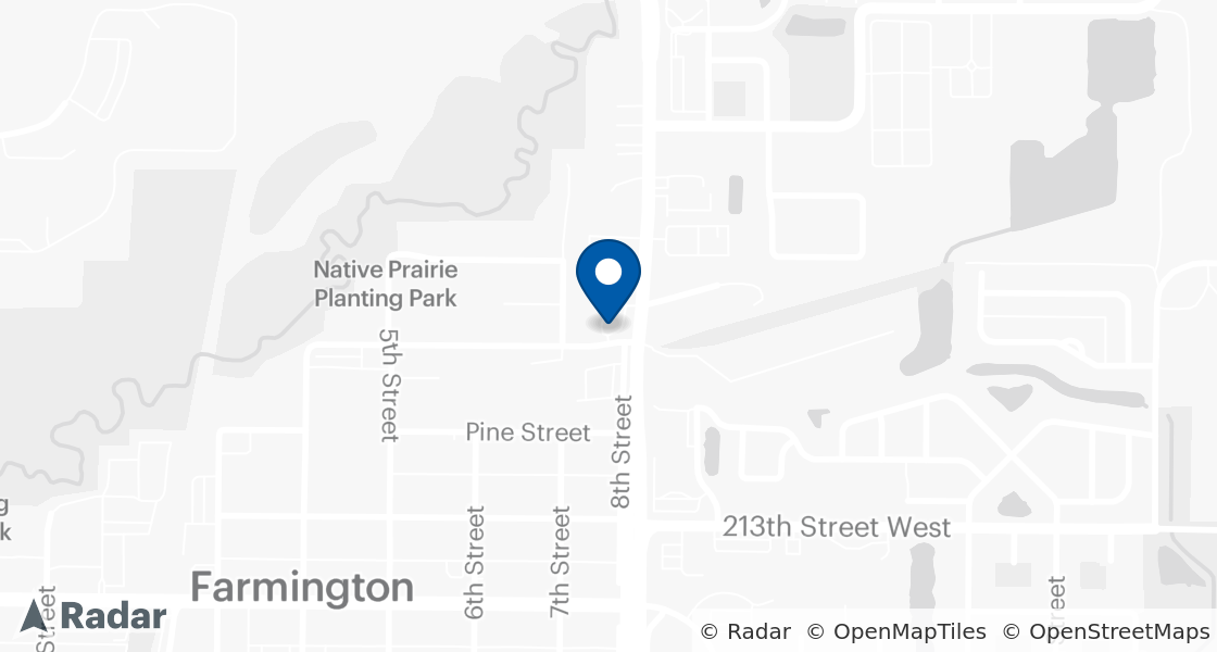 Map of Dairy Queen Location:: 705 Willow St, Farmington, MN, 55024-1147